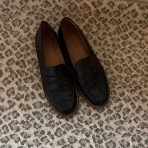 Madewell Classic Black Loafers size 7